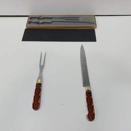 Cutlery of Santa Fe Stoneworks Knife & Fork Carving Set