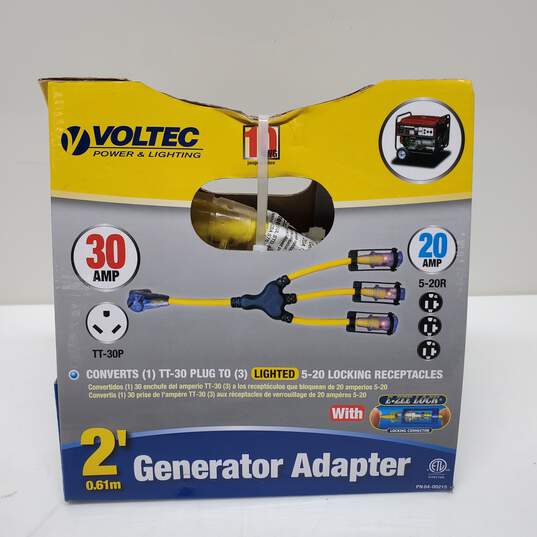 Voltec 2 Foot Generator Adaptor w/ E-Zee Locking Connector Sealed image number 1