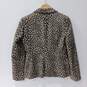 Zanella Women's Brown/Tan Animal Print Wool Blend Blazer Jacket Size 6 image number 2