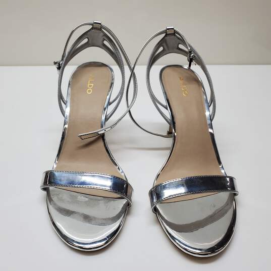 ALDO Kat Patent Ankle Strap Dress Sandals Sz 8.5B image number 3