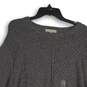 NWT Calvin Klein Jeans Womens Gray Round Neck Long Sleeve Pullover Sweater Sz XL image number 3