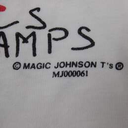 1993 Magic Johnson Chicago Bulls 3-Peat World Champions T-Shirt Sz Medium alternative image