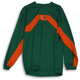 Nike University Of Miami Green Orange Jersey For Mens Size L