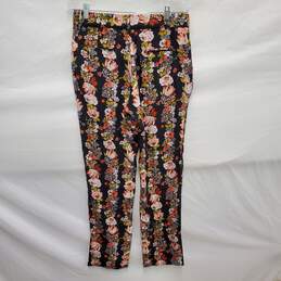 Equipment Femme WM's 100% Silk Black Floral Pants Size S/P alternative image