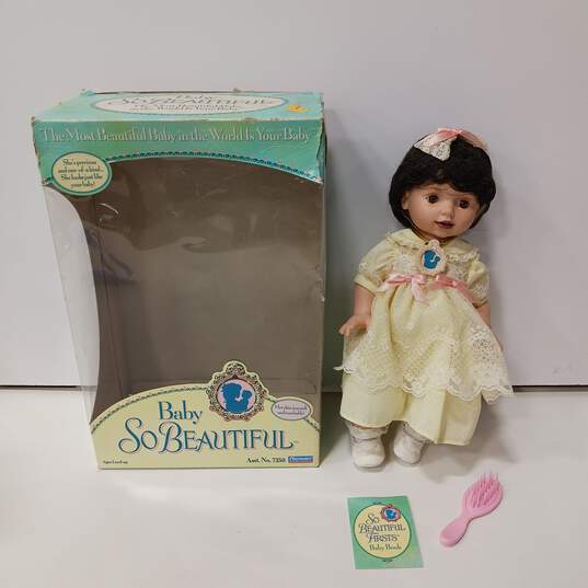 Vintage Playmates Baby So Beautiful Asst. 7350 Baby Doll w/Box image number 1