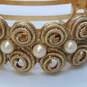 Brevete BGDG Made In France Gold Tone Faux Pearl Swirl Hair/Pony Tail Clip 32.6g image number 2