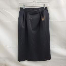 Pendleton Black Wool Skirt Women's Petite Size 4