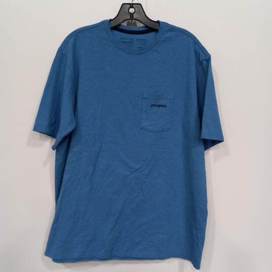 Patagonia Blue Short Sleeve T-Shirt Men's Size L image number 1