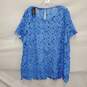 NWT Lane Bryant WM's Blue Crochet Lace Blouse Size 14 image number 1