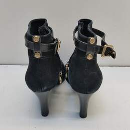 Tory Burch Suede Ankle Heel Boots Black 6 alternative image
