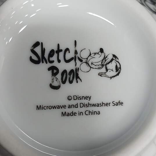 Bundle of 4 Disney Sketchbook Soup Bowls image number 4