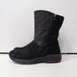 Land's End Women's Black Suede/Textile Boots Size 10B image number 2