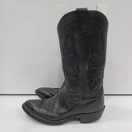 Double H Men's Black Leather Boots Size 9.5D
