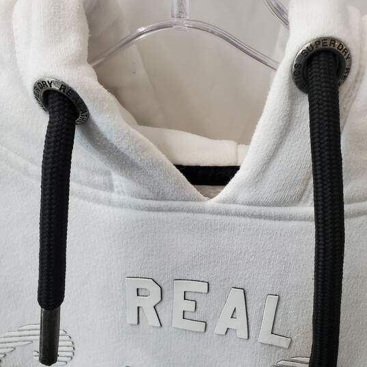 Women's White Superdry Pullover Hoodie Size M image number 2