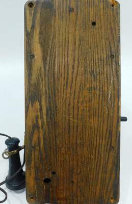 Antique Kellogg Wall Crank Dual Bell Wall Phone alternative image