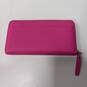 Kate Spade Pink Saffiano Leather Zip Around Wallet Clutch image number 3