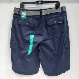 Men's Wearfirst Navy Blue Belted Cargo Shorts Size 38 NWT alternative image