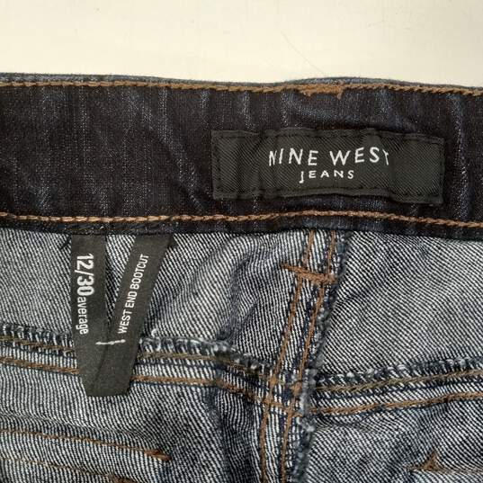 Women's Nine West West End Bootcut Jeans Sz 12/30 image number 3
