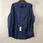 International Concepts Men Blue Button Up Dress Shirt NWT sz L image number 1