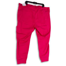 NWT Womens Pink Mid Rise Light Wash Pockets Strecth Skinny Leg Jeans Sz 26 alternative image