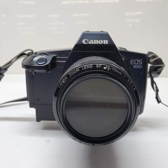 Canon EOS 650 35-70mm Zoom Lens Camera with Canon Speedlite 300EZ Flash and Camera Bag image number 3