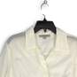 Allsaints Womens White Long Sleeve Collared Button-Up Shirt Size Medium image number 3