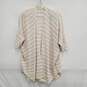 Eileen Fisher WM's Beige & White Striped Cardigan Sweater Size S image number 1