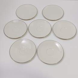 Vintage Set of 5 Lenox Olympia PL Saucers & 2 Bread and Butter Plates alternative image
