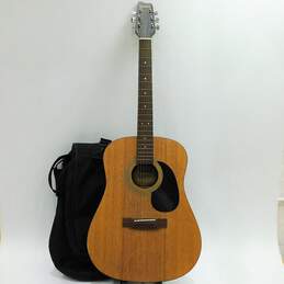 Samick Brand LW-015 Model Wooden 6-String Acoustic Guitar w/ Soft Gig Bag