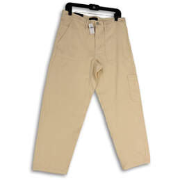 NWT Womens Ivory Denim Medium Wash High Rise Straight Jeans Size 29/8