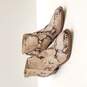 Fergalicious By Fergie Women's Tan Snake Print Boots Size 9 image number 3