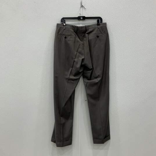 Giorgio Armani Mens Gray Two-Button Blazer & Flat Front Pants Set Size 52 w/ COA image number 4