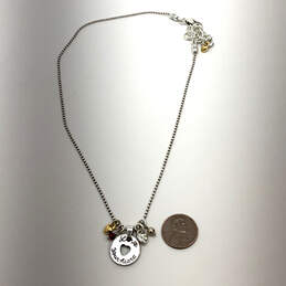 Designer Brighton Silver-Tone Bead Chain Love Your Heart Charm Necklace alternative image