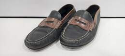 Cole Haan Men's Black and Brown Leather Loafers Size 9
