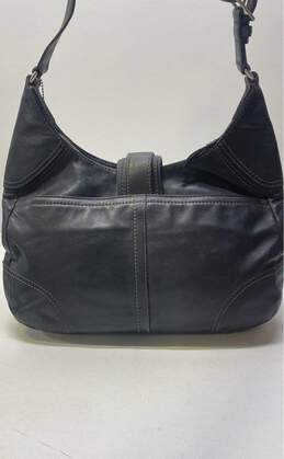 COACH F11197 Black Leather Shoulder Hobo Tote Bag alternative image