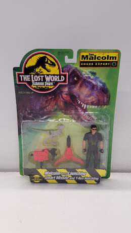 Kenner Hasbro The Lost World Jurassic Park Ian Malcom Chaos Expert With Launching Smart Missile and T-Rex Hatchling