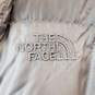 The North Face Puffy Quilted Hooded Brown Rain Coat Womens Size S image number 6