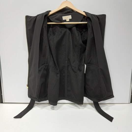 Women's Black Michael Kors0Coat Jacket w/Hood Size S image number 3