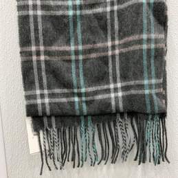 NWT Womens Multicolor Plaid Classic Neck Warmer Rectangle Scarf One Size alternative image