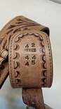 Unbranded Leather Cartridge Belt and Holster Made in Mexico Size 42 image number 6