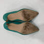 Womens 2814 Teal Pointed Toe Slip On Stiletto Pump Heels Size 40 image number 6