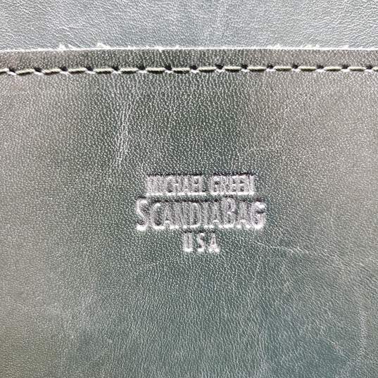 Michael Green Scandia Bag Green Leather Crossbody Bag image number 5
