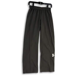 Womens Gray Flat Front Elastic Waist Wide Leg Pull-On Sweatpants Size XS alternative image
