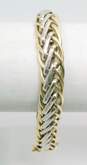 Elegant 14k Yellow & White Gold Fancy Link Chain Bracelet 14.2g image number 1