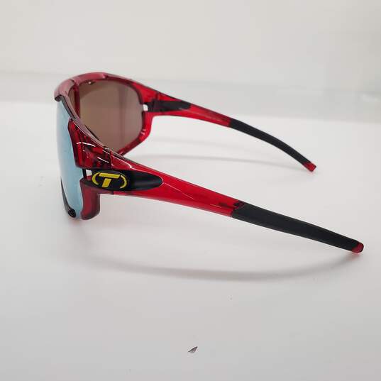 Tifosi Sledge Red Interchangable Lens Sports Sunglasses image number 4