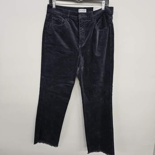 Straight Crop High Rise Corduroy Pants image number 1