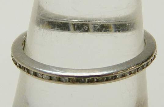 Palladium 0.27 CTTW Diamond Infinity Band Ring 1.3g image number 2