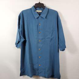 Tommy Bahama Men Blue Button Up Shirt L NWT