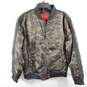 Guess Men Green Camo Bomber Jacket XL NWT image number 1