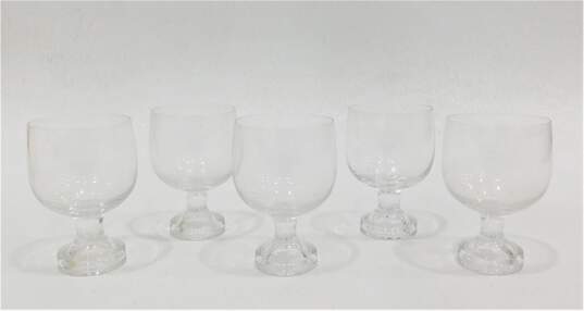 Orrefors Crystal Boheme Wine Sipping Glasses Set of 5 image number 1
